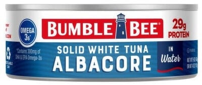 Bumble Bee Premium Solid White Albacore Tuna In Water packaging