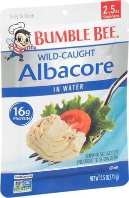 Bumble Bee Wild Caught Albacore In Water package