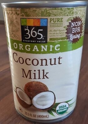 365 Organic Coconut Milk package