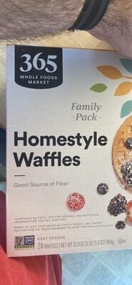 365 Homestyle Waffles package