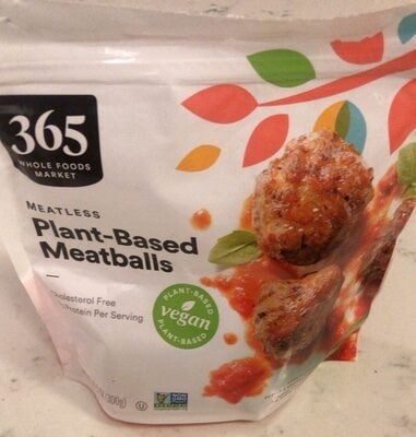 365 Meatless Plant-Based Meatballs package