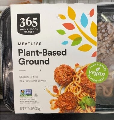 365 Meatless Plant-Based Ground package