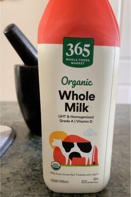 365 By Whole Foods Market Organic Whole Milk package