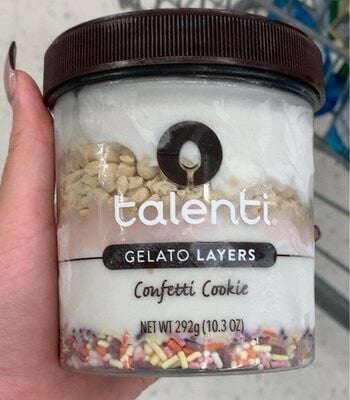 Talenti Confetti Cookie Gelato Layers packaging
