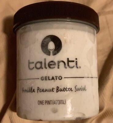 Talenti Vanilla Peanut Butter Swirl Gelato package