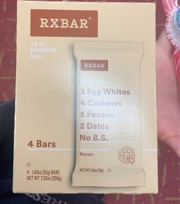 Rxbar Pecan Protein Bar packaging