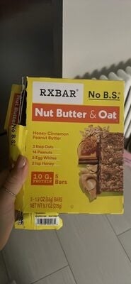 Rxbar A.m. Honey Cinnamon Peanut Butter Protein Bar packaging