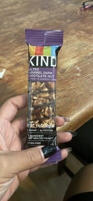 Kind Salted Caramel Dark Chocolate Nut Bar packaging