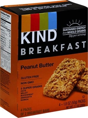 Kind Peanut Butter Breakfast Bars packaging