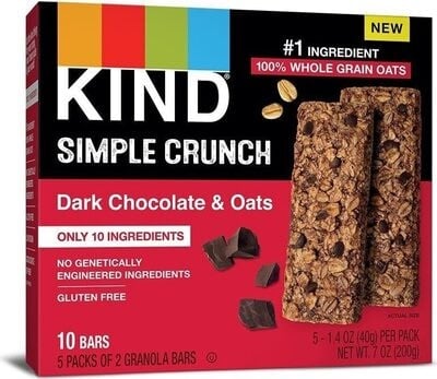 Kind Dark Chocolate & Oats Granola Bars packaging