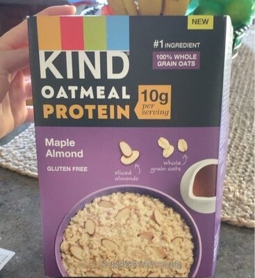 Kind Maple Almond Protein Oatmeal package
