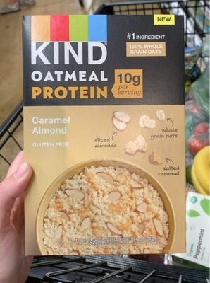 Kind Caramel Almond Oatmeal Protein packaging