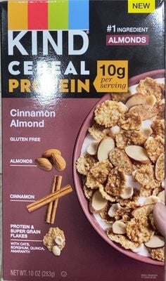 Kind Cinnamon Almond Cereal package