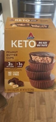 Atkins Peanut Butter Flavored Keto Cups package