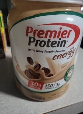 Premier Protein Cafe Latte 100% Whey Protein Powder packaging