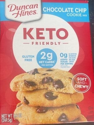 Duncan Hines Chocolate Chip Cookie Mix package