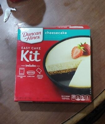 Duncan Hines Cheesecake Filling & Graham Cracker Crust Mixes package