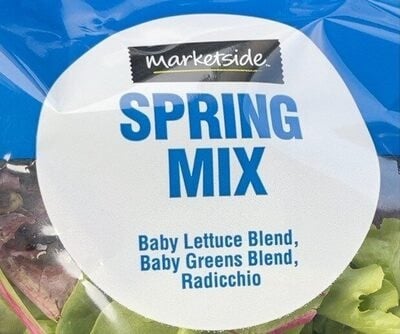 Marketside Spring Mix Baby Lettuce Blend, Baby Greens Blend, Radicchio package