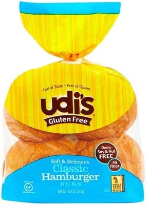 Udi's Gluten Free Classic Hamburger Buns package