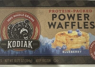 Kodiak Cakes Blueberry Power Waffles package