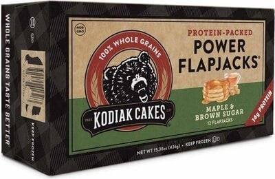 Kodiak Cakes Maple & Brown Sugar Protein - Rich Power Flapjacks package