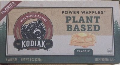 Kodiak Classic Plant Based Power Waffles package