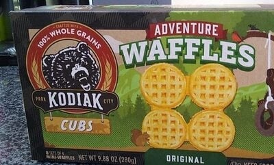 Kodiak Original Cubs Adventure Waffles package