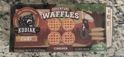 Kodiak Cinnamon Adventure Waffles package