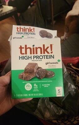 Think! Chocolate Mint High Protein Bars packaging