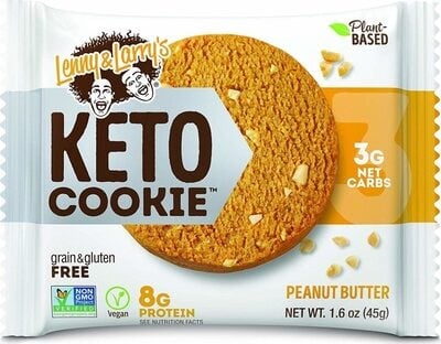 Lenny & Larry's Peanut Butter Keto Cookie package