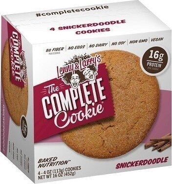 Lenny & Larry's Snickerdoodle Baked Nutrition Cookies package