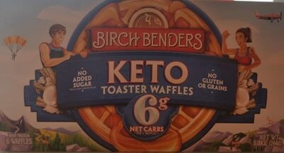Birch Benders Keto Frozen Waffles package