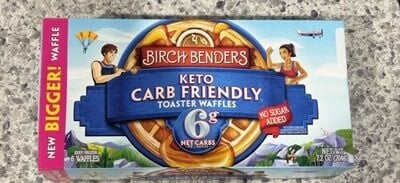 Birch Benders Keto Carb Friendly Toaster Waffles package