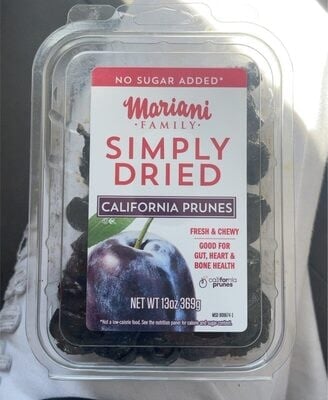 Mariani Simply Dried California Prunes package
