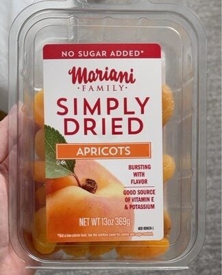 Mariani No Sugar Added Simply Dried Apricots package