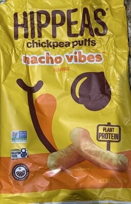 Hippeas Nacho Vibes Chickpea Puffs packaging