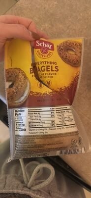 Schar Everything Bagels packaging