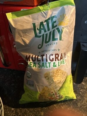Late July Multigrain Sea Salt & Lime Organic Tortilla Chips package