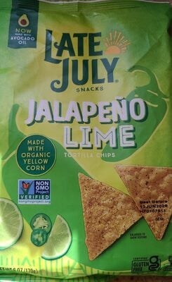 Late July Snacks Jalapeno Lime Tortilla Chips package
