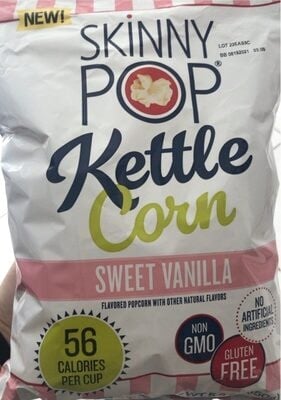 Skinny Pop Sweet Vanilla Kettle Corn packaging