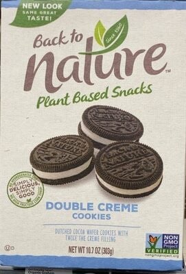 Back To Nature Double Creme Cookies package