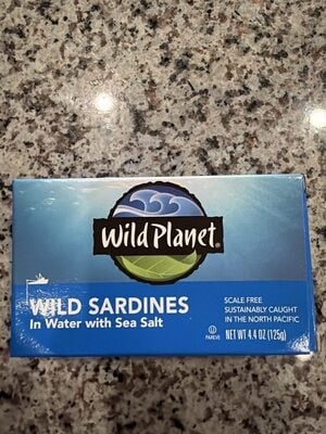 Wild Planet Wild Sardines In Water With Sea Salt package