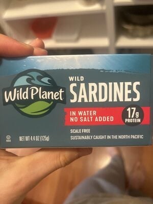 Wild Planet No Salt Added Wild Sardines In Water package