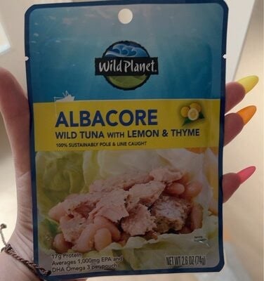 Wild Planet Albacore Wild Tuna With Lemon & Thyme package