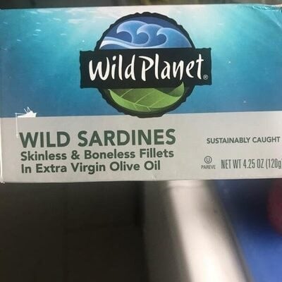 Wild Planet Wild Sardines Fillets In Extra Virgin Olive Oil package