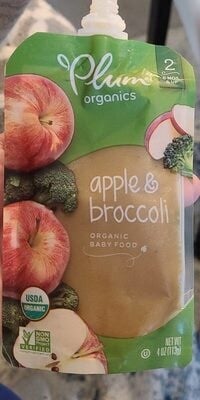 Plum Organics Stage 2 Organic Apple & Broccoli package
