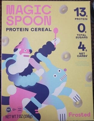 Magic Spoon Frosted Grain-Free Cereal packaging