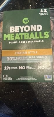 Beyond Meat Italian Style Beyond Meatballs Plant-Based Meatballs packaging