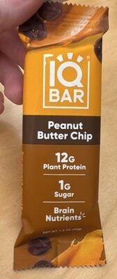 Iqbar Peanut Butter Chip Bar packaging