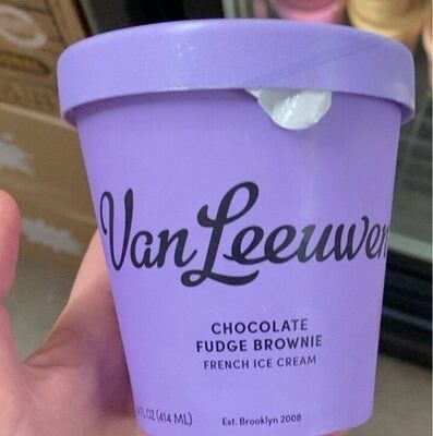 Van Leeuwen Chocolate Fudge Brownie French Ice Cream package